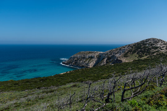 Beautiful seascape view from the north of Tunisia