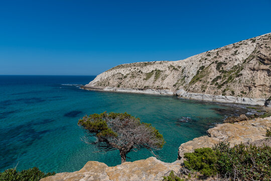 Beautiful seascape view from the north of Tunisia