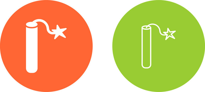 Single Dynamite Vector Icon