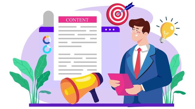 Content Marketing and Copywriting Strategy Animation