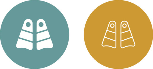 Flippers Vector Icon © Malik Grafix
