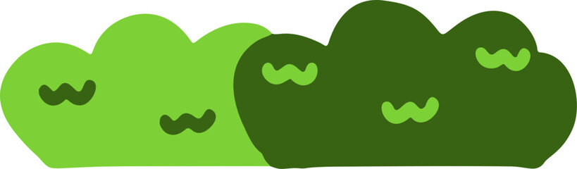 Cute Bush Illustration © Chindy