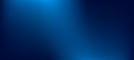 Dark blue and bright blue gradient with smooth blending, creating a sleek and modern abstract background © mas