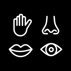 Fototapeta premium Senses Vector Icon