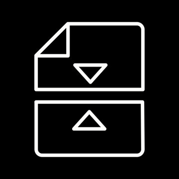 Document Split Vector Icon