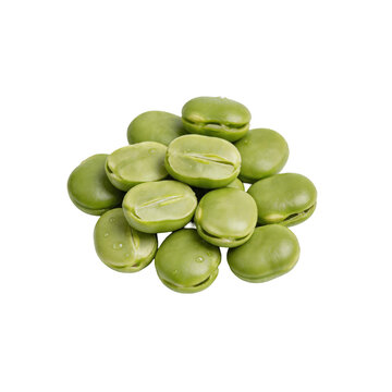 A bountiful pile of vibrant green broad beans, also known as fava beans, showcasing fresh, healthy, and wholesome ingredients for a truly satisfying culinary experience