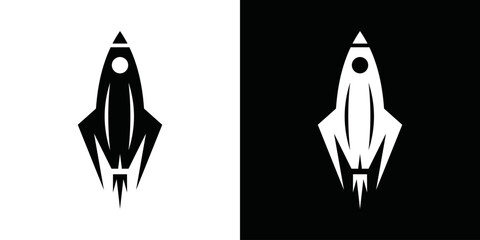 Simple vector rocket logo © choirul
