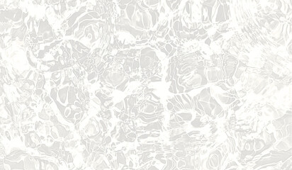 Obraz premium White water ripple surface with sunlight reflections, transparent texture. Abstract clear waves with light effects, glowing summer background pattern for cosmetic mockup, spa concept
