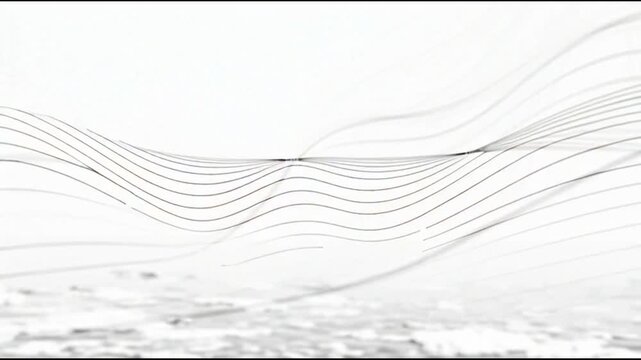 An abstract blue vector background features flowing water waves and light curve lines in a creative motion pattern for a modern sea or winter ocean wallpaper design