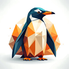 Colorful Penguin Standing On Ground. © Muh