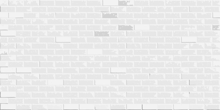 white brick wall texture seamless pattern light gray mortar