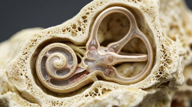 Detailed Anatomy of the Human Inner Ear Structure