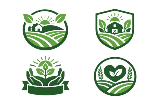Professional collection of USDA organic certification stamps and labels representing pure natural quality commitment to sustainable farming practices and healthy ecological food standards.