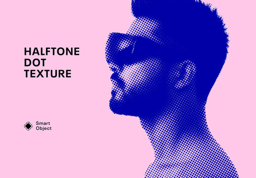 Halftone Dot Texture Photo Effect