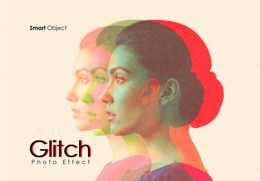 Glitch Photo Effect Template