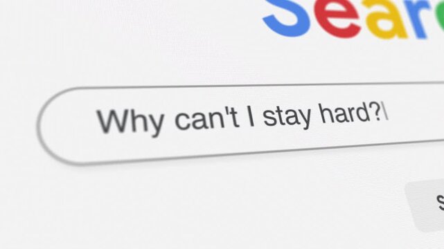 Why can't I stay hard Search Prompt