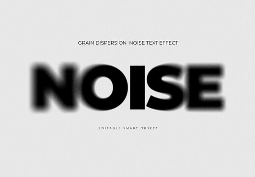 Grain Dispersion  Noise Text Effect