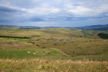 Fototapeta premium La Cham des Bondons et le Mont Lozère. Florac - Lozère - Occitanie 