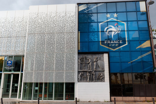 Paris, France - May 14, 2026 : Exterior view of the headquarters of the French Football Federation , the governing body of football in France. It located at boulevard Grenelle in 15th district of