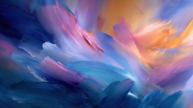Abstract colorful brushstrokes background