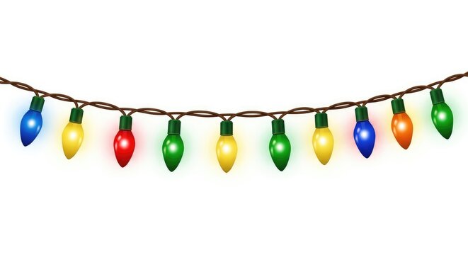 Festive string lights for world photography day vibrant holiday decorations and celebratory imagery
