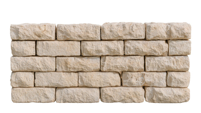 Sandstone brick wall light stone rectangular brick stacked brick masonry texture rough surface beige color construction