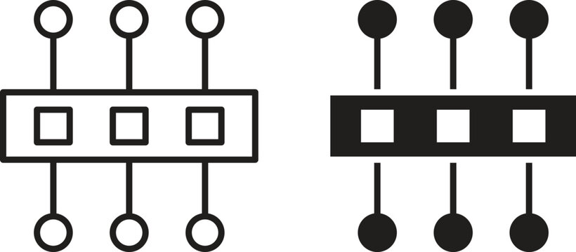 Proxy server icon for social media, app, and web design. Vector illustration.
