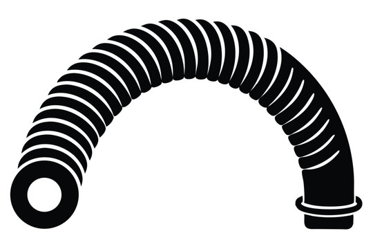 flexible spring silhouette line art vector illustration