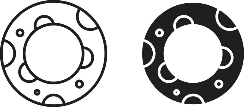 Rubber ring icon for social media, app, and web design. Vector illustration.
