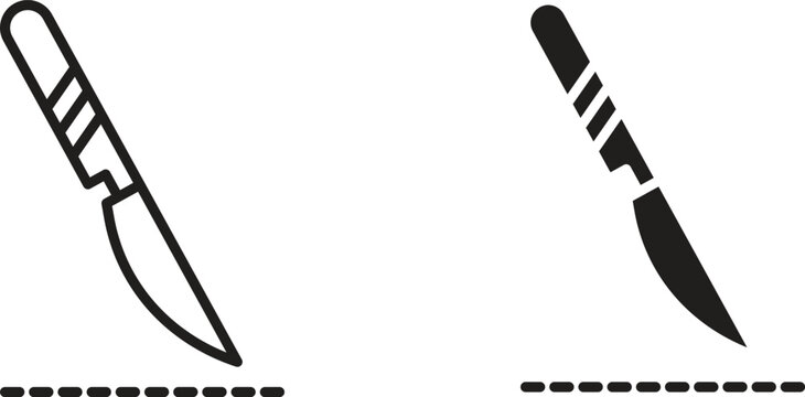 Scalpel icon for social media, app, and web design. Vector illustration.