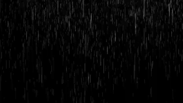 Realistic raindrop effect on black background.