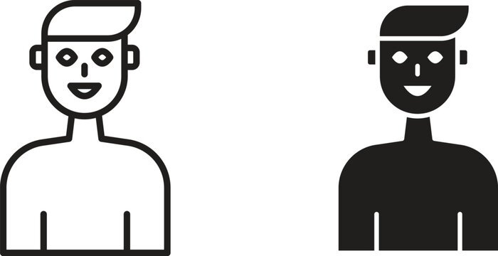Ventriloquist icon for social media, app, and web design. Vector illustration.