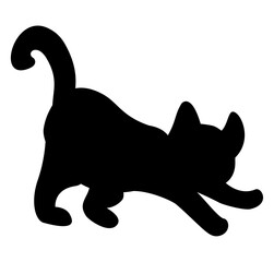 silhouette of a cat © S.firr08