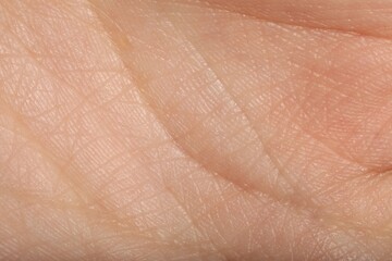 Fototapeta premium Texture of normal skin as background, closeup