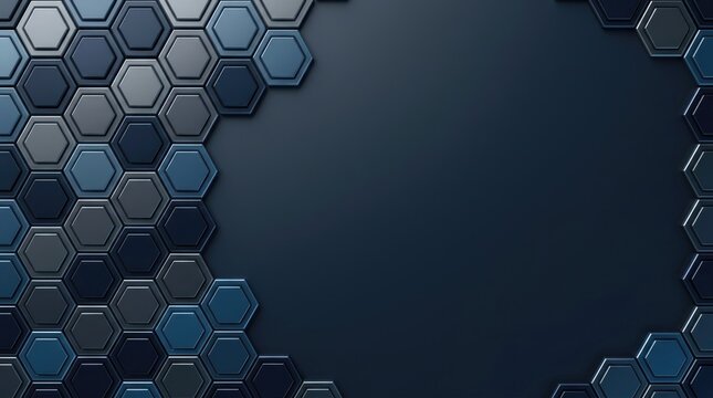 Blue and gray honeycomb pattern with gradient background, background wallpaper thumbnail, social media book, cover download 2026, 2027 2028 event, template pc desktop, mobile full hd, 4k download