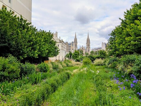 Jardin Truillot in Paris' 11th arrondissement, France - May 2026