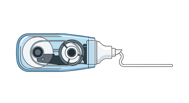 Correction Tape Roller Illustration for Stationery Office and School Supplies