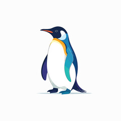 Penguin standing alone looking sideways. © Dasim