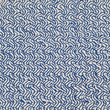 Vintage blue security envelope pattern texture background. Seamless abstract wavy lines on cream paper for confidential business lining, retro mail, and secure document backdrop design.