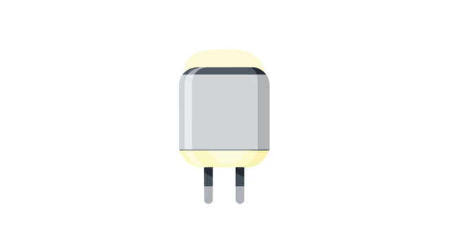 Modern energy saving LED capsule light bulb illustration isolated on white background