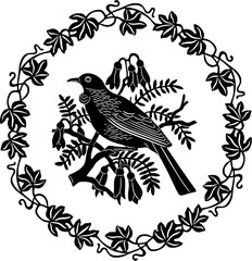 Fototapeta premium vector illustration of a bird
