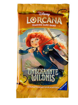 Dortmund - Deutschland 16. Mai 2026 - Ravensburger Lorcana Booster Unbekannte Wildnis mit Merida