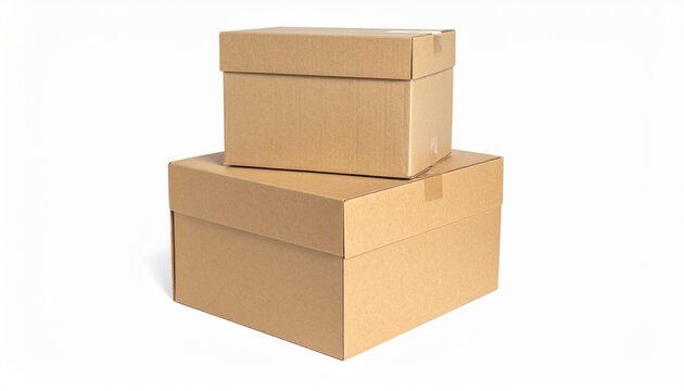 Stacked cardboard boxes on white background, packaging supplies, shipping materials, storage boxes, brown cardboard, stack of boxes, delivery supplies, empty boxes, cardboard packaging, stack of cardb