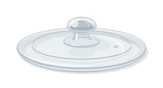 Transparent Glass Pot Lid with Handle and Steam Vent Hole for Kitchen Cookware