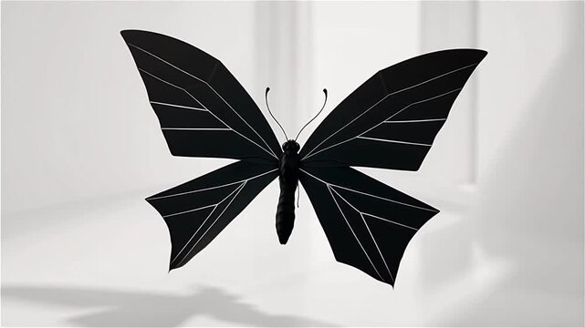 unique butterfly silhouette vector video