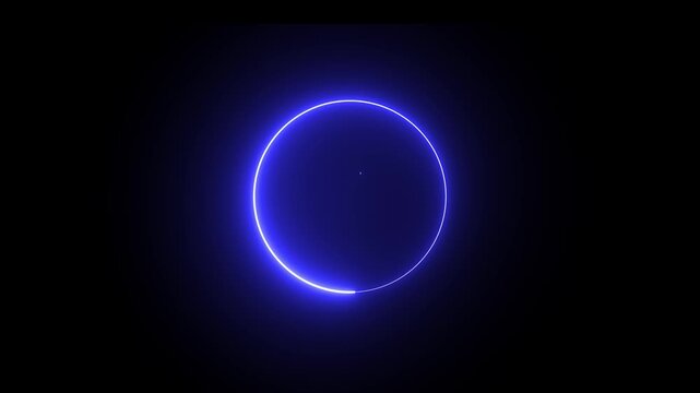 Glowing flower circle background. LED screens projection technology.saber  animation .abstract looping animation video.