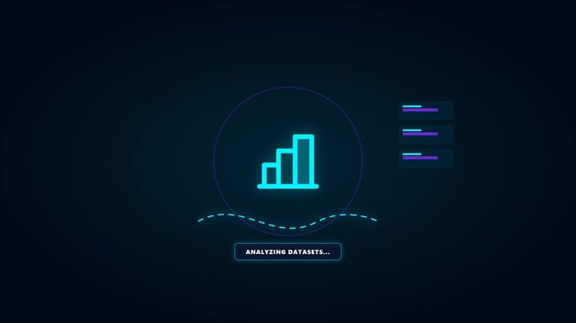 Analyzing Ai Data Sets in Motion Graphic for Tech and Business