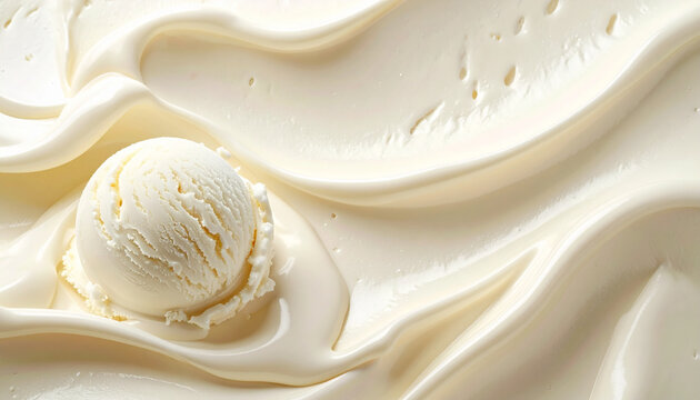 Smooth Swirled Vanilla Ice Cream