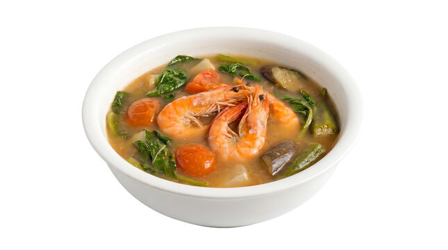 Filipino Sinigang Soup, 45 degree angle