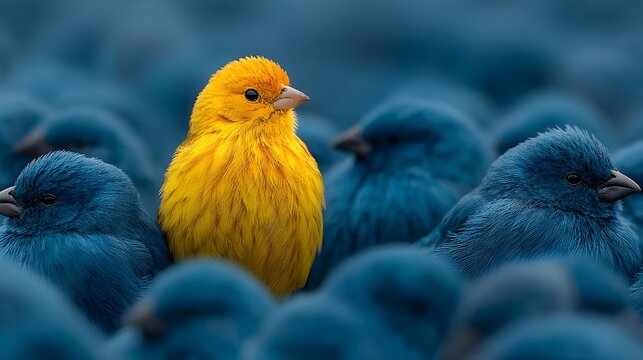 baby birds on blue background
